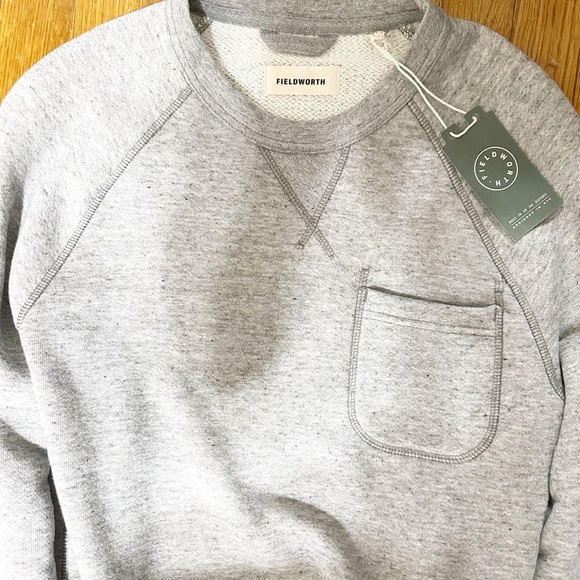 Fieldworth Crew Sweatshirt Vintage Loopback Gray Sweatshirt Size Large Men’s - Picture 7 of 7
